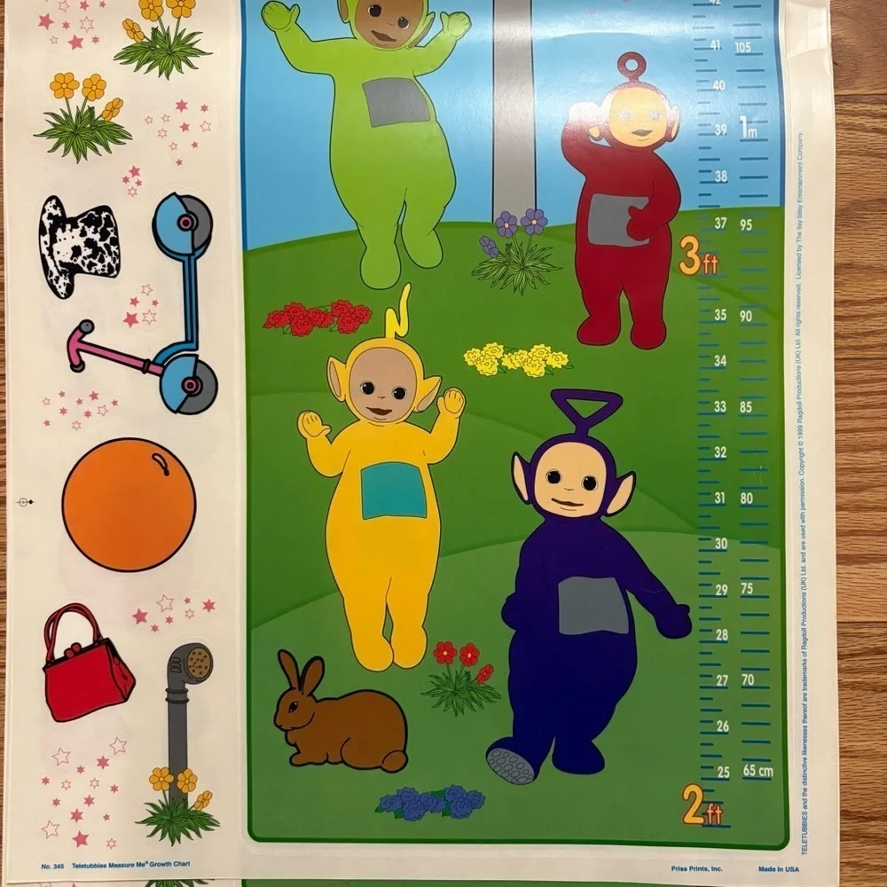 Vintage Teletubbies Wall Clings